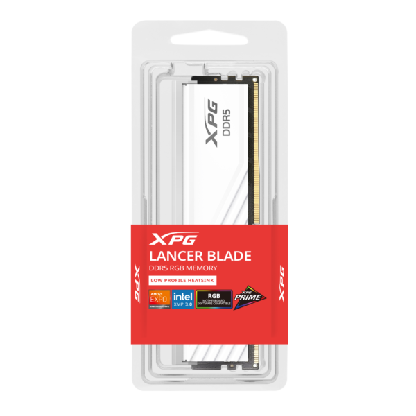 XPG Lancer Blade RGB White Longdimm DDR5 16GB 6000Mhz Gaming Desktop Ram - Image 3