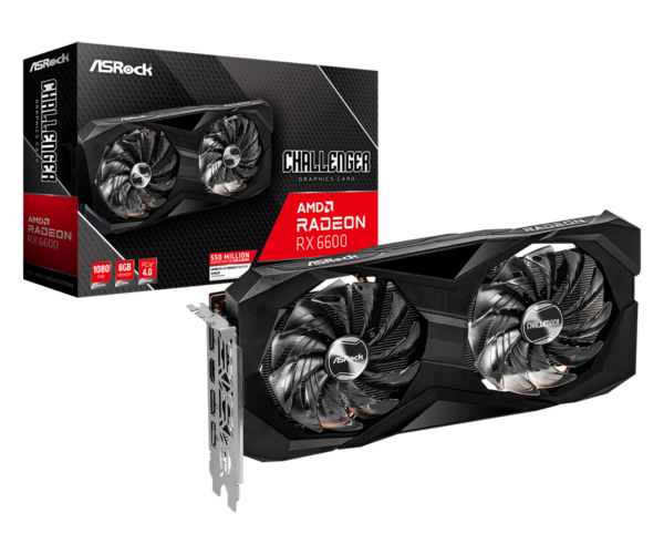 ASRock Radeon RX6600 Challenger D 8G DDR6 Graphic Card