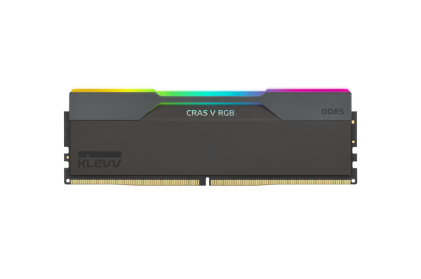 KLEVV CRAS V RGB 6000MHz 32GB (16GB x2) DDR5 Gaming Memory Obsidian Black