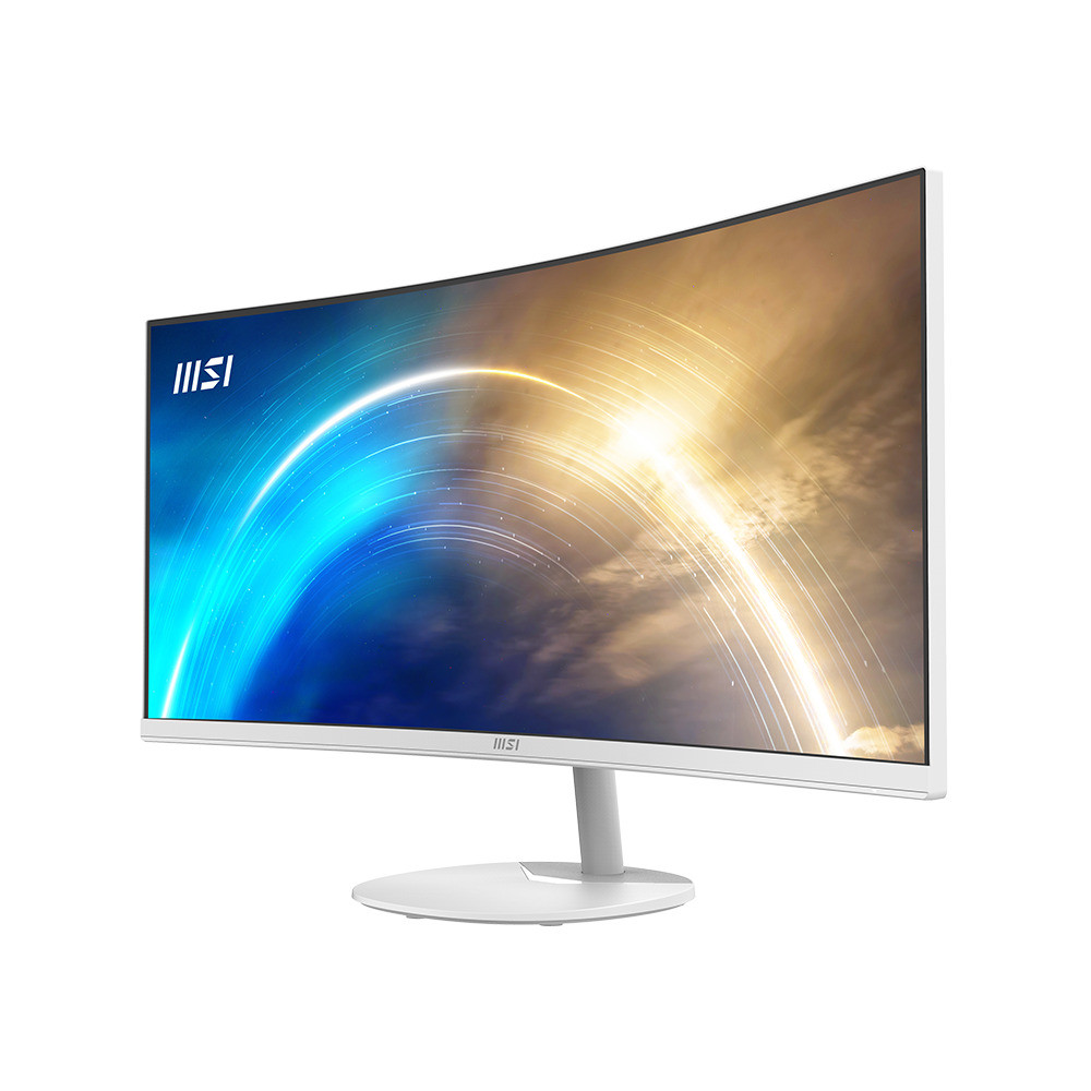 MSI Pro MP341CQW 34″ VA UWQHD 100Hz 1ms Curved White Business Monitor - Image 2