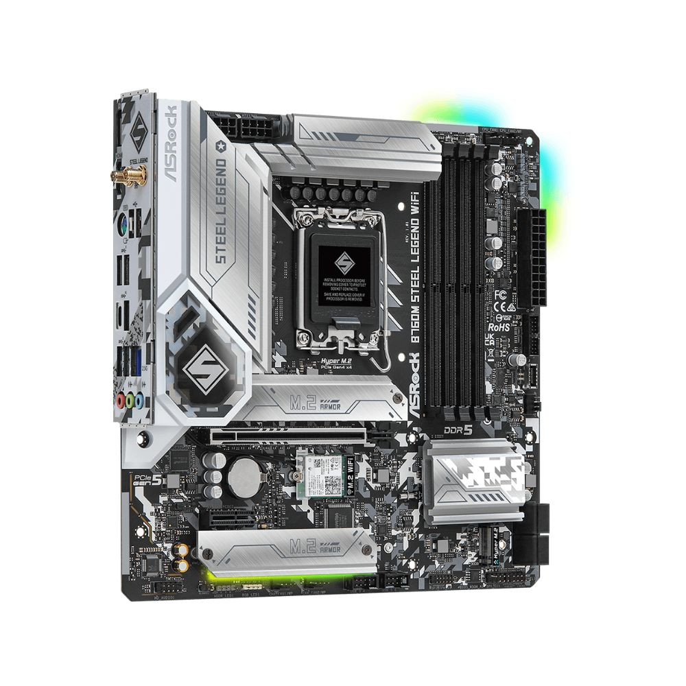 Asrock B760M Steel Legend Wifi DDR5 Matx Intel Motherboard - Image 4