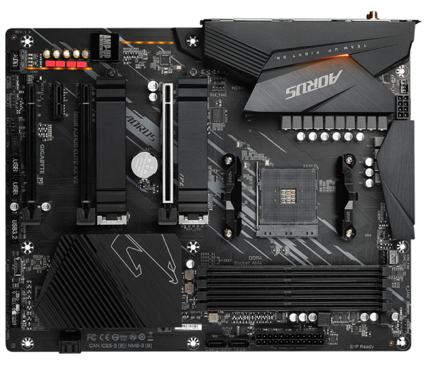 Gigabyte B550 Aorus Elite AX V2 AM4 ATX DDR4 PC Motherboard - Image 2