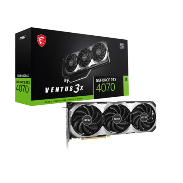 MSI GeForce RTX 4070 Ventus 3X E 12G OC DDR6X Graphic Card