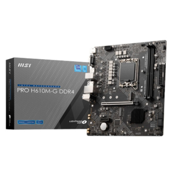 MSI PRO H610M-G DDR4 Intel LGA1700 MATX Motherboard