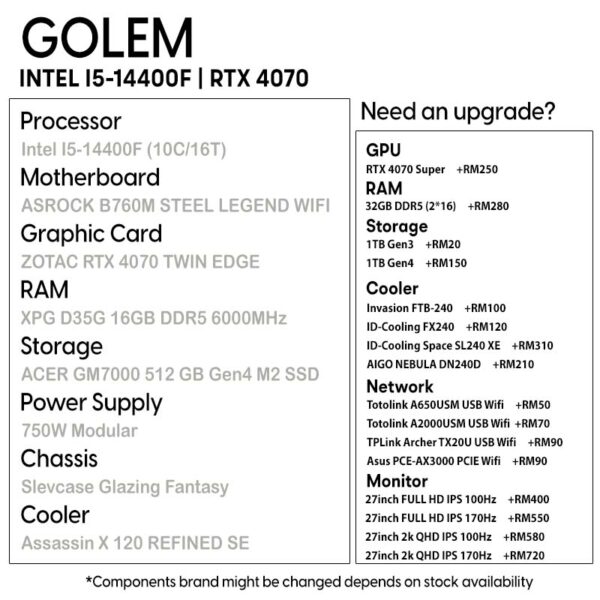 GOLEM | I5-14400F | RTX 4070 - Image 2