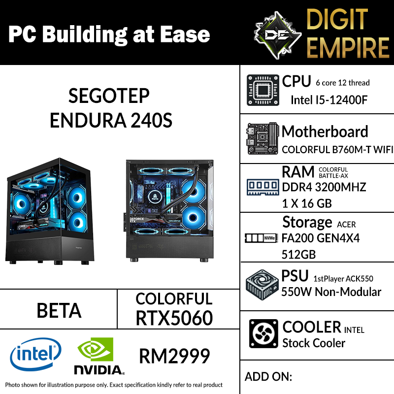 BETA | INTEL I5-12400F | RTX5060