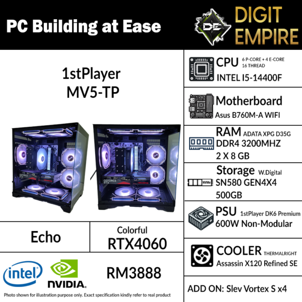 ECHO | INTEL I5-14400F | RTX4060